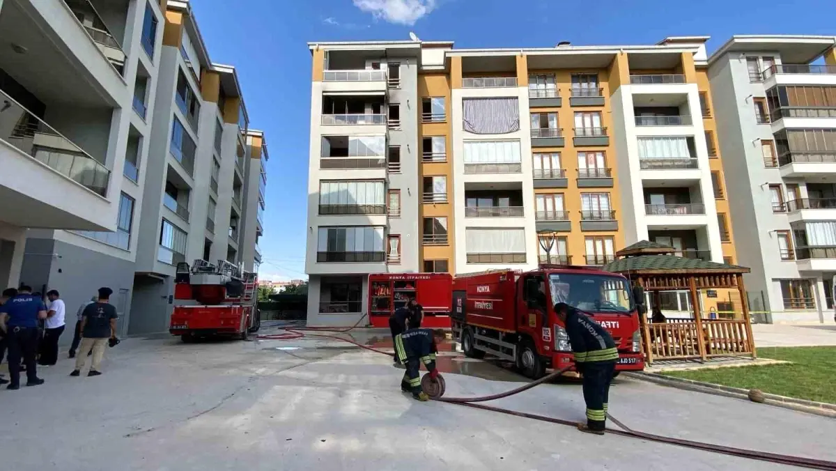 Konya'da Çocuk Odasında Yangın Çıktı