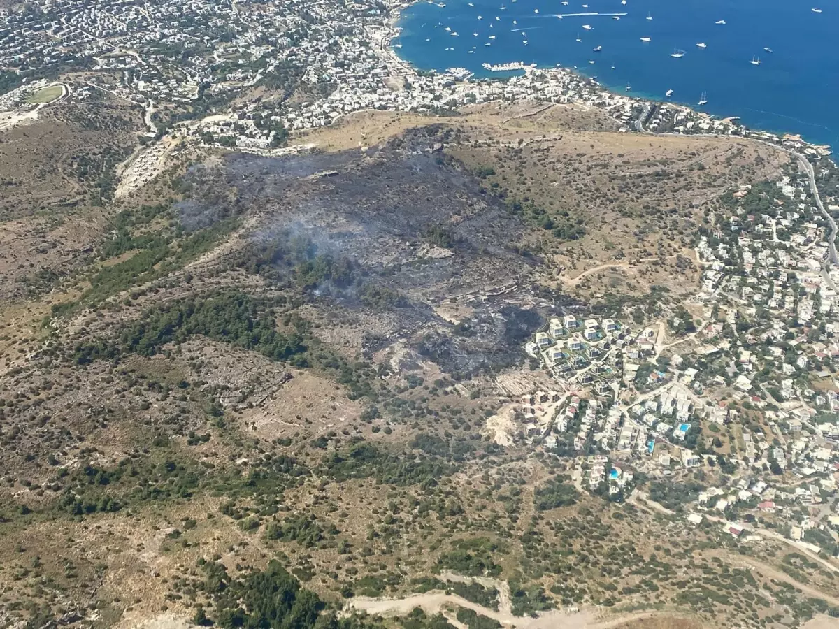 Bodrum'daki Yangın 3 Saat Sonunda Kontrol Altına Alındı