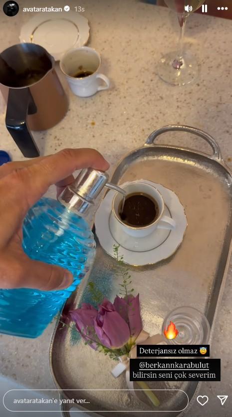 The limits of jokes were pushed at the engagement! Avatar Atakan added liquid soap to the coffee