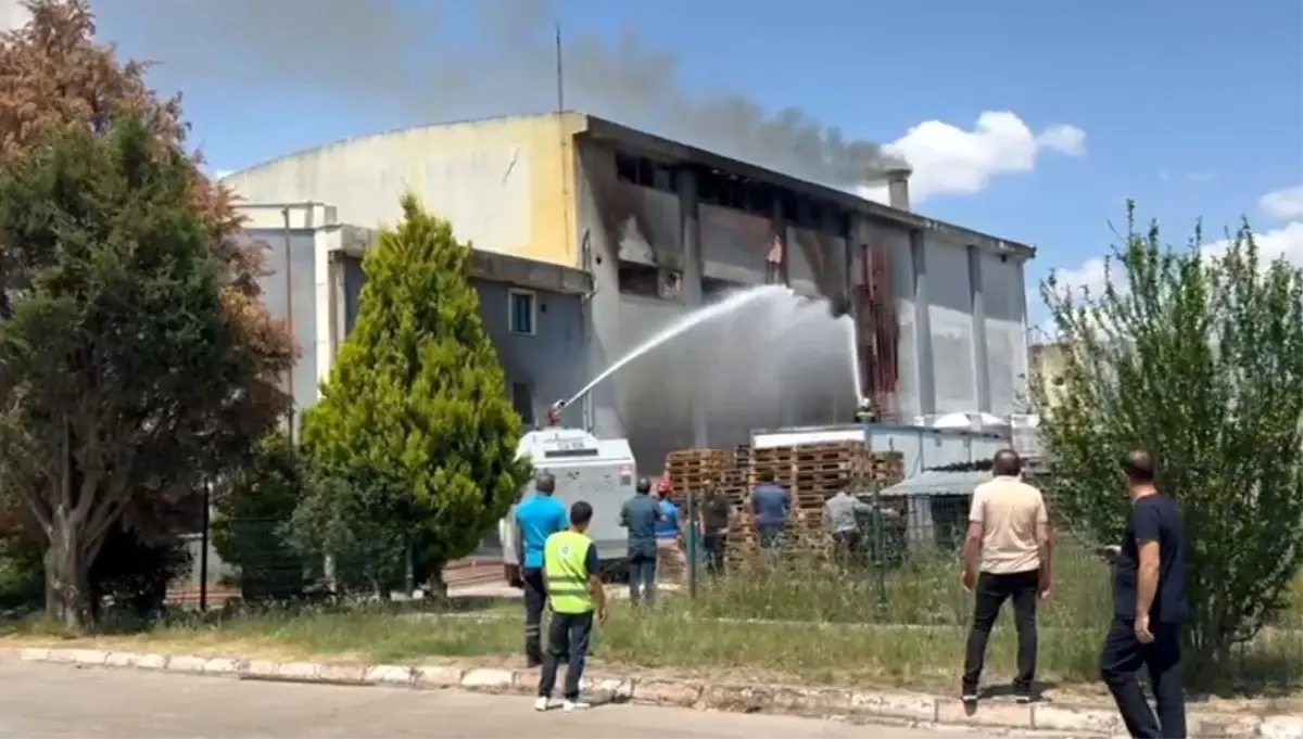 Tekirdağ'daki Kimya Fabrikasında Yangın Çıktı