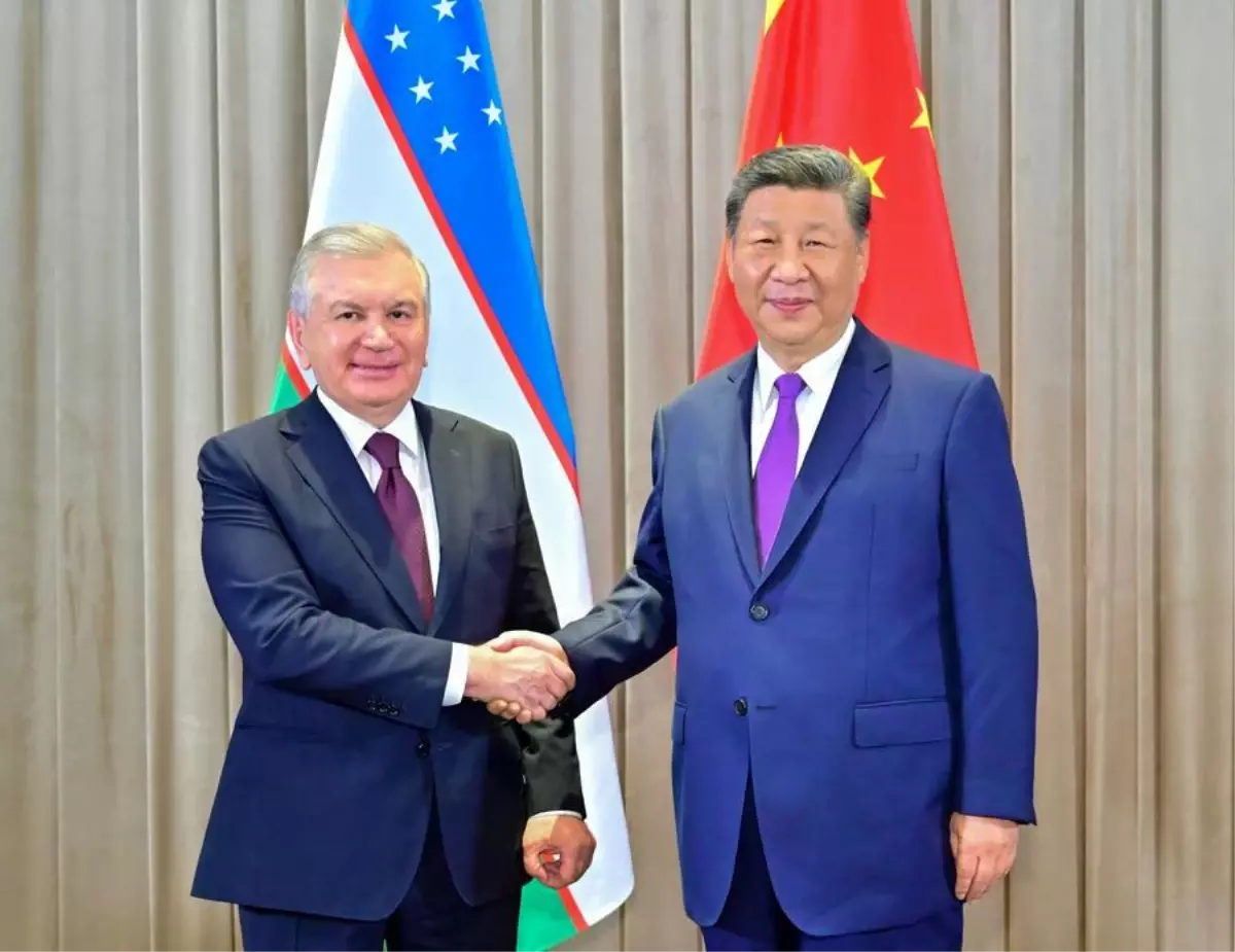 Xi Jinping, Özbekistan Cumhurbaşkanı ile Görüştü