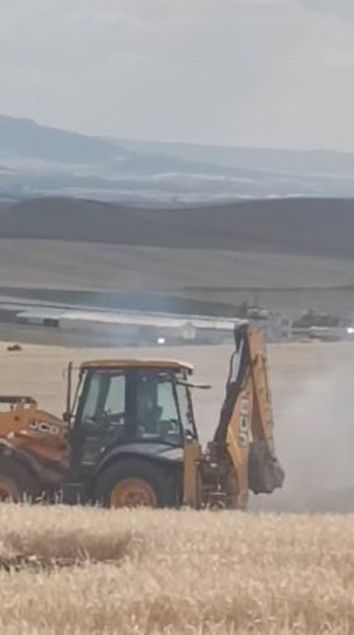 Çorum'da Ekili Arazide Yangın Çıktı