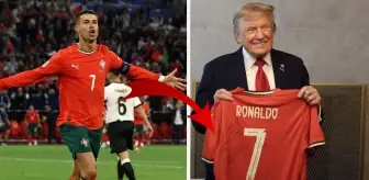 Ronaldo, Trump'a forma gönderdi! Üzerinde tek cümlelik not var