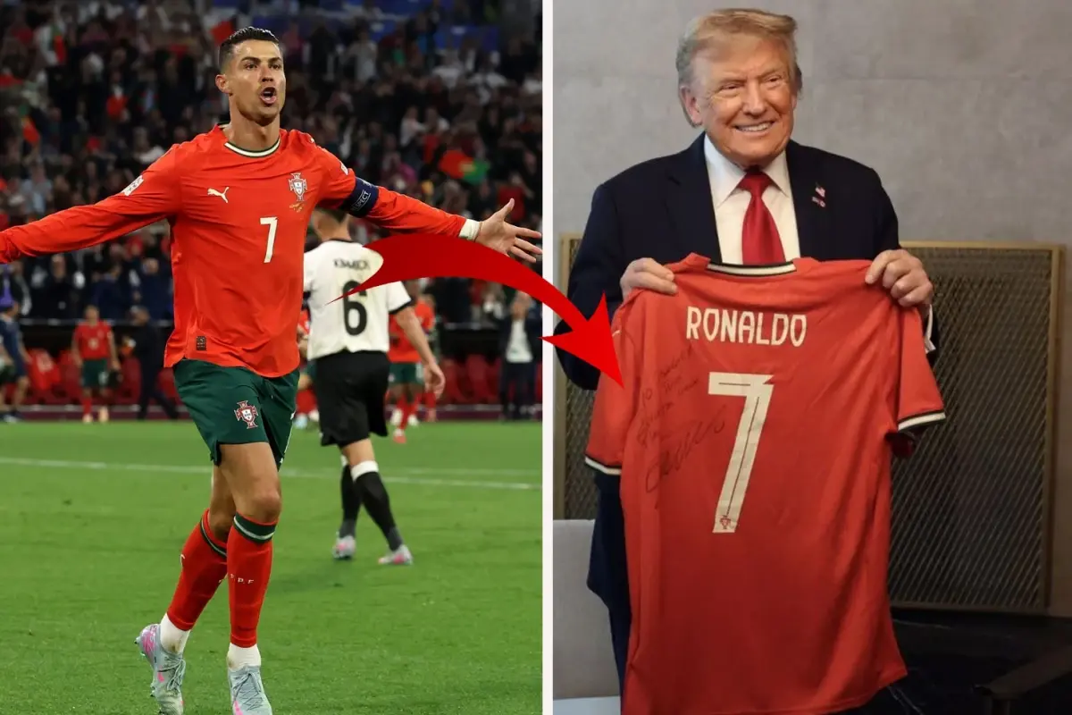 Ronaldo, Trump'a forma gönderdi! Üzerinde tek cümlelik not var