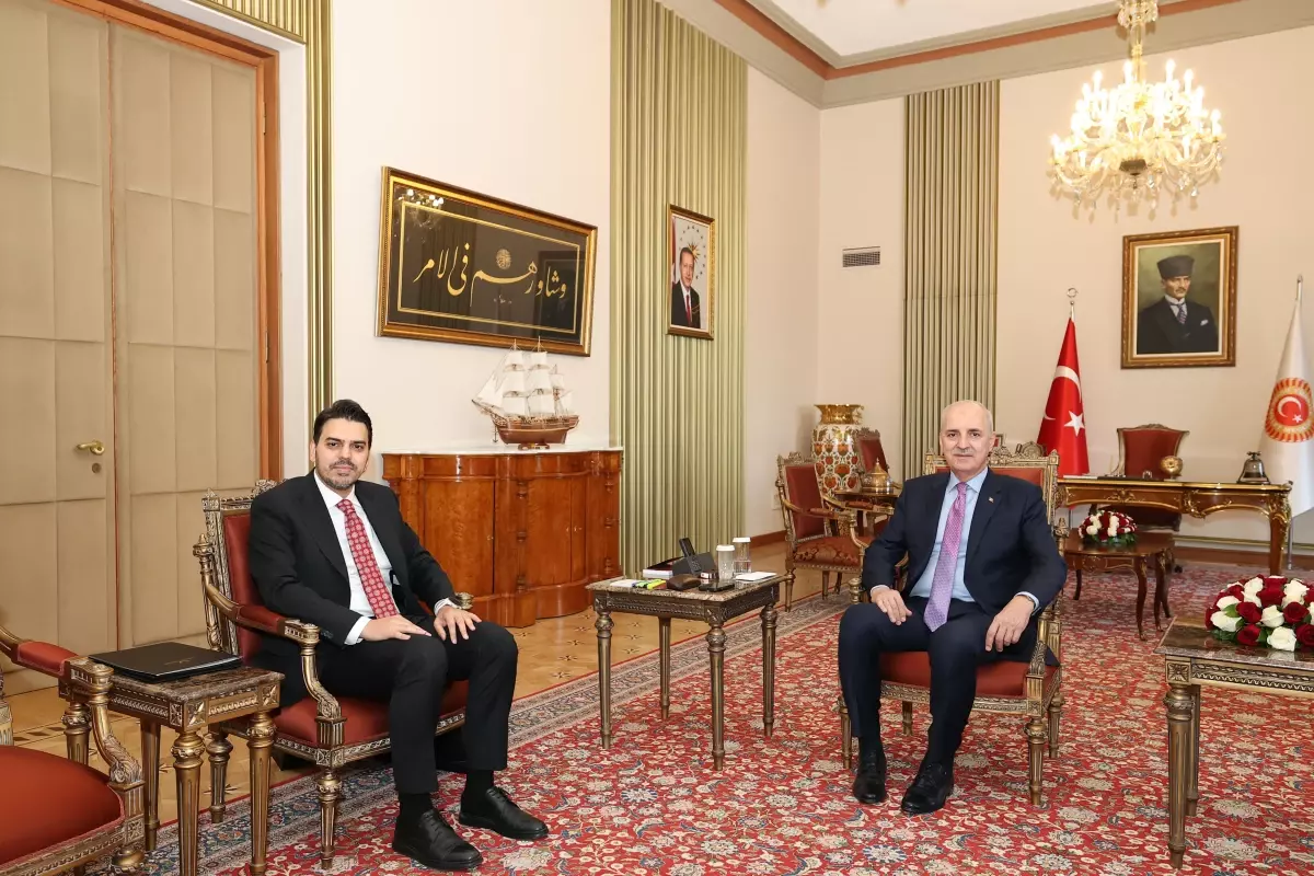 TBMM Başkanı Numan Kurtulmuş, Abdullah Eren'i Kabul Etti