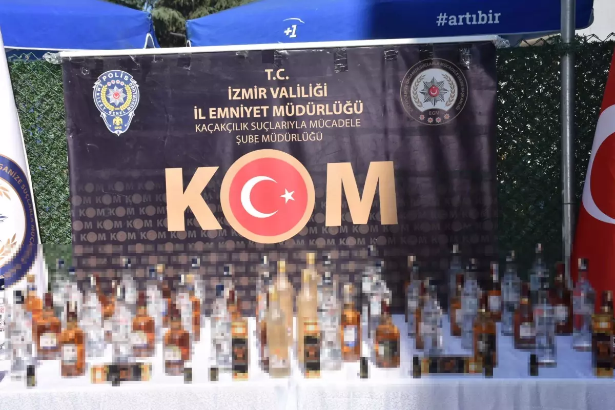 İzmir merkezli sahte içki operasyonu: 13 milyon TL değerinde malzeme ele geçirildi