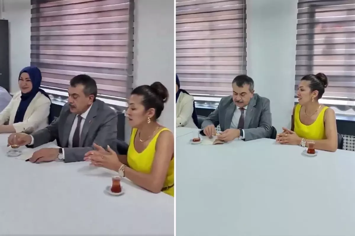 Bakan Tekin'in katıldığı etkinliğe öğretmenin sözleri damga vurdu: Çıldıracak gibi oluyoruz