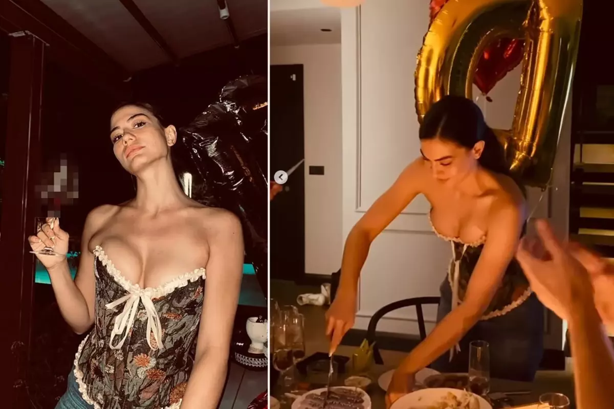 Eşref Rüya sezon finali yapıyor! Demet Özdemir'e kesilen pastanın üzerindeki not dikkat çekti