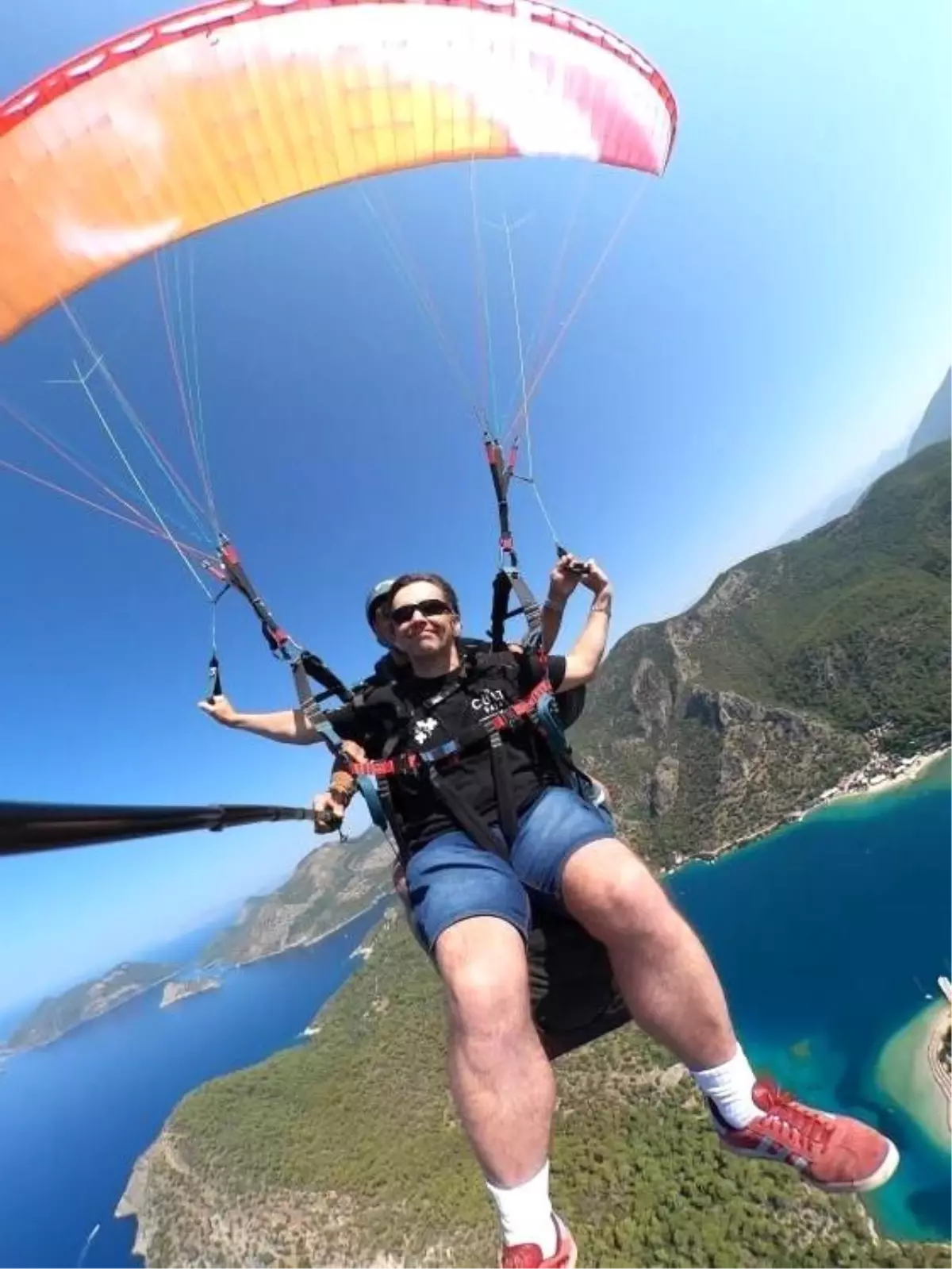 Görme Engelli Paul Goodwen, Fethiye'de Yamaç Paraşütü ile Uçtu