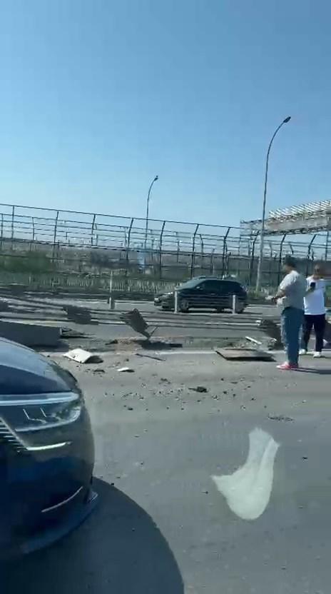 Bus accident on the Golden Horn Bridge
