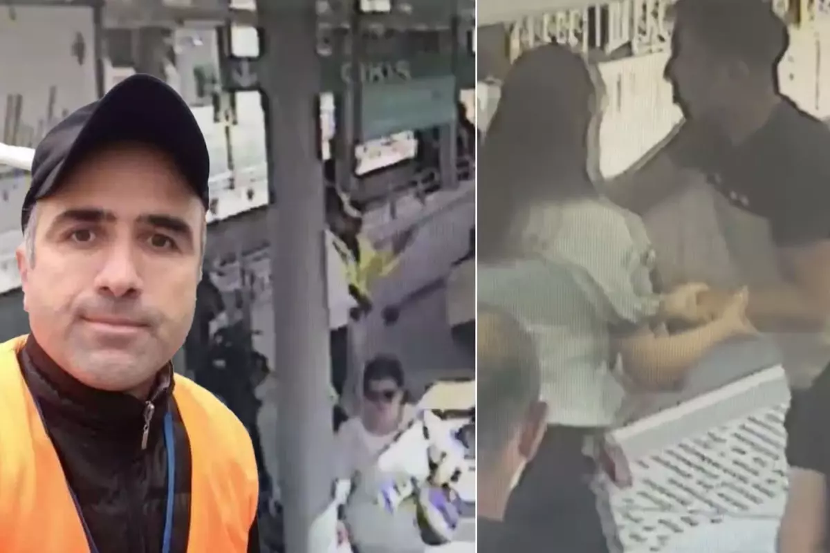 İZBAN güvenlik görevlisinin öldüğü arbede anı kamerada