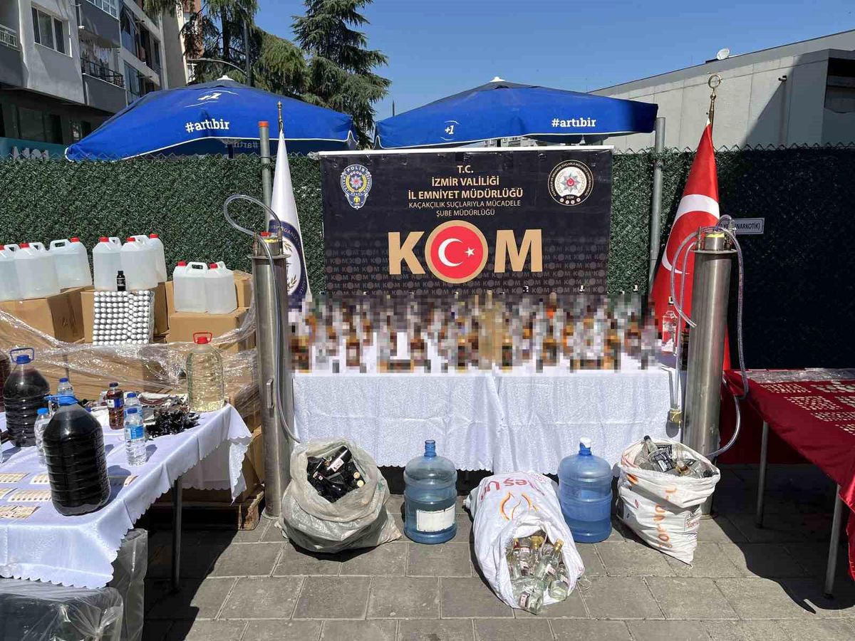 İzmir ve Yalova'da Sahte Alkol ve Tarihi Eser Operasyonu: 17.6 Ton Alkol ve 2305 Sikke Ele Geçirildi