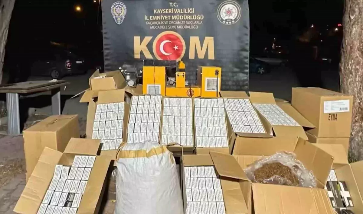 Kayseri'de 105 Kilo Kaçak Tütün Ele Geçirildi, 1 Gözaltı