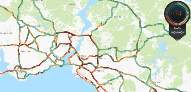 Trafik durumu haritası (CANLI) 18 Haziran İstanbul'da trafik yoğunluğu yüzde kaç?