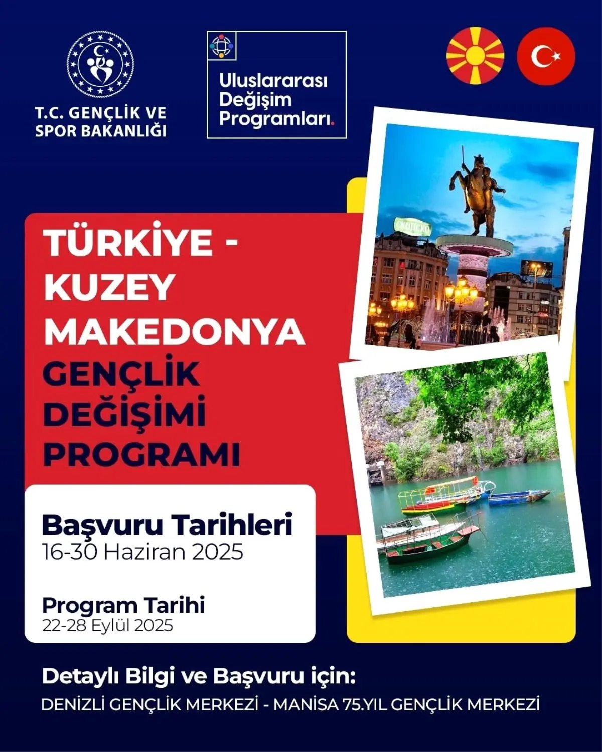Denizli'de Türkiye - Kuzey Makedonya Gençlik Değişimi Programı Başvuruları Başladı