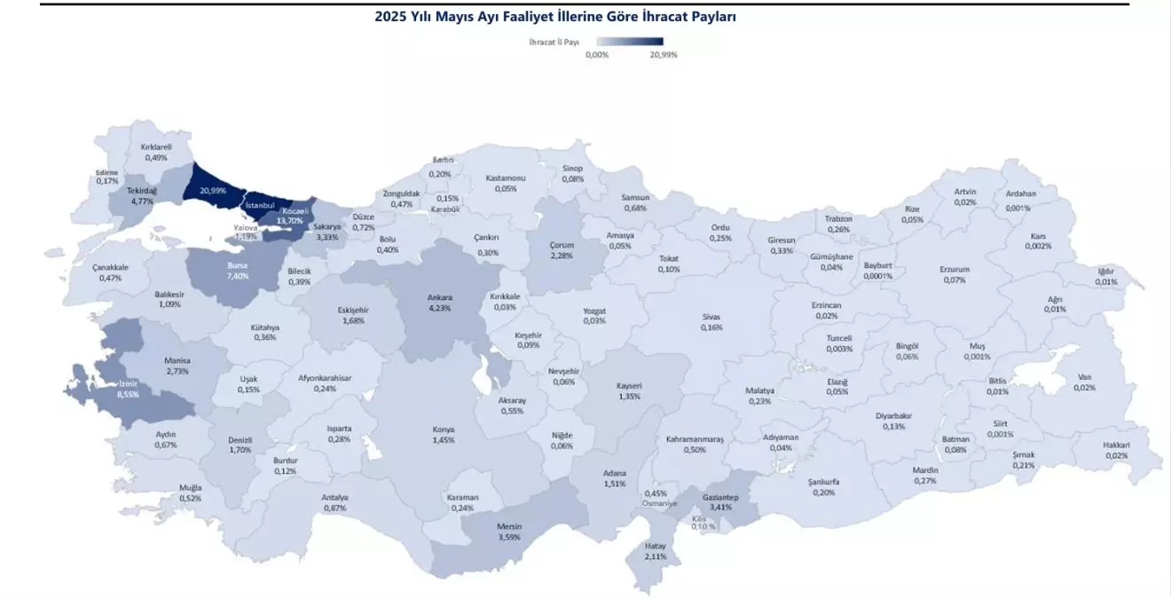 18 İlde 1 Milyar Doların Üzerinde İhracat Gerçekleşti