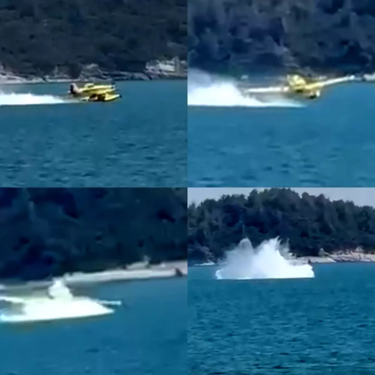 Yangın Söndürme Uçağı Adana'da Düştü, Pilotlar Kurtarıldı