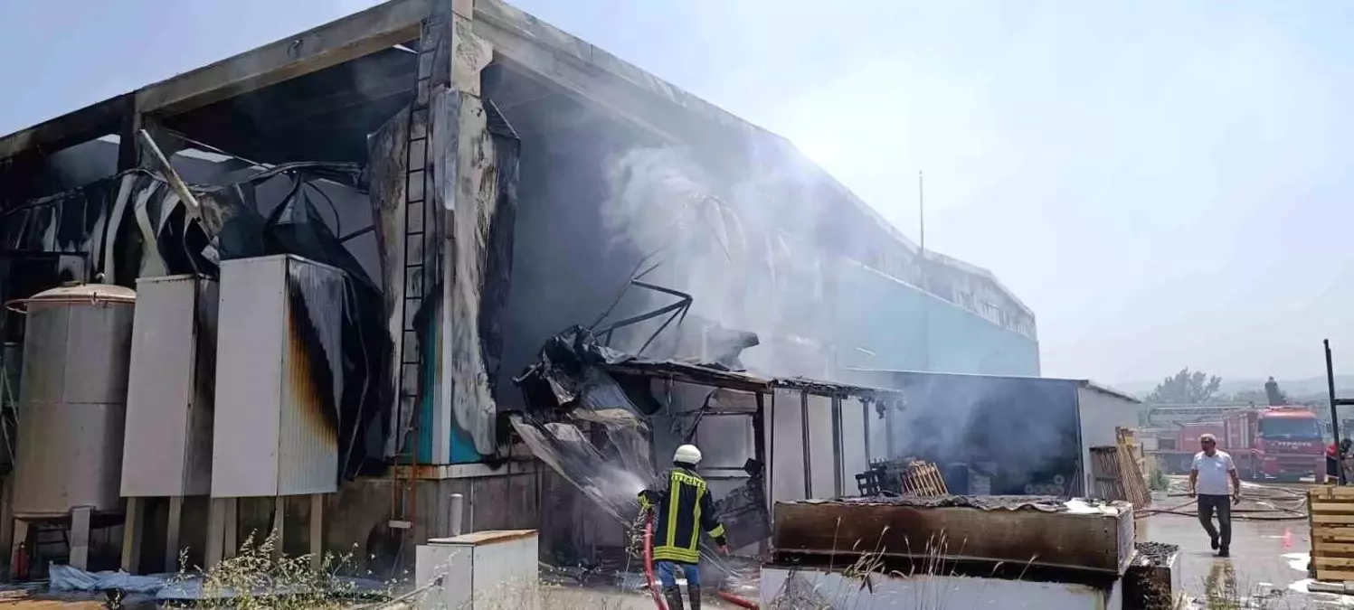 Çanakkale'de Fabrikada Çıkan Yangında 1 Ağır Yaralı