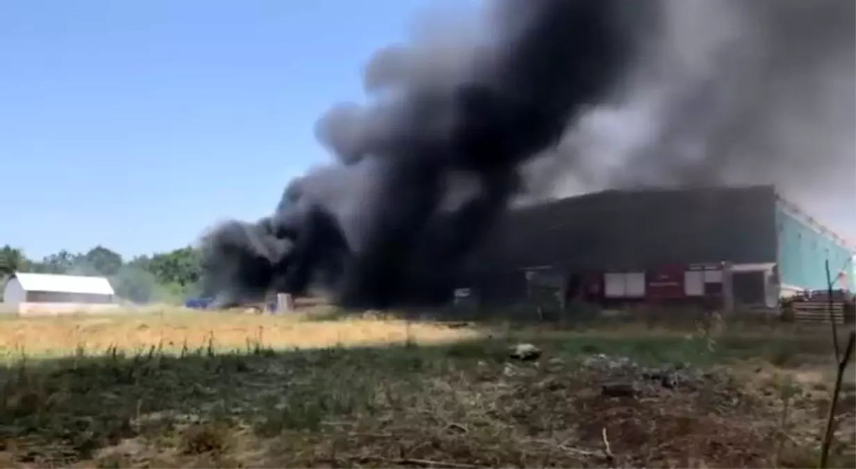 Çanakkale'de Plastik Fabrikasında Yangın Çıktı