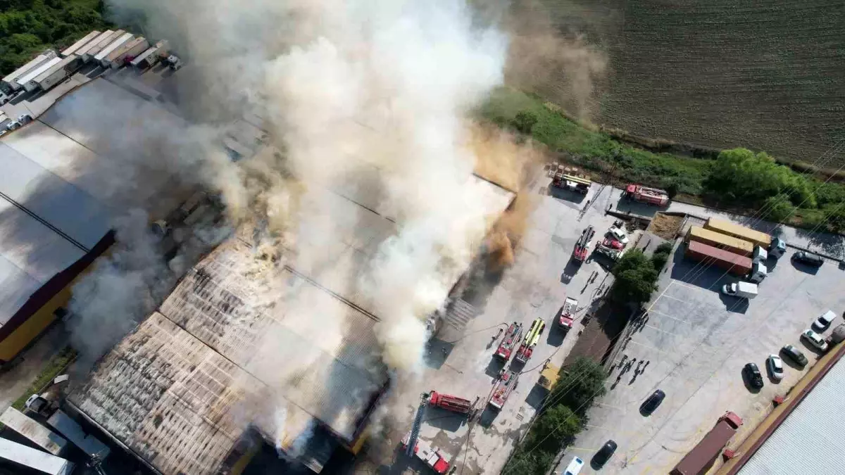 İstanbul'da Lojistik Deposunda Yangın Çıktı