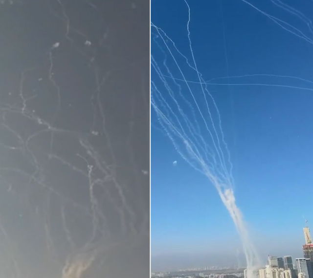 Moments when Iran hit Israel! Reflected in live broadcast