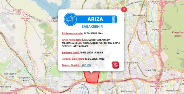 İstanbul BAŞAKŞEHİR su kesintisi! 19-20 Haziran İSKİ Başakşehir su kesintisi ne zaman bitecek, sular ne zaman gelecek?