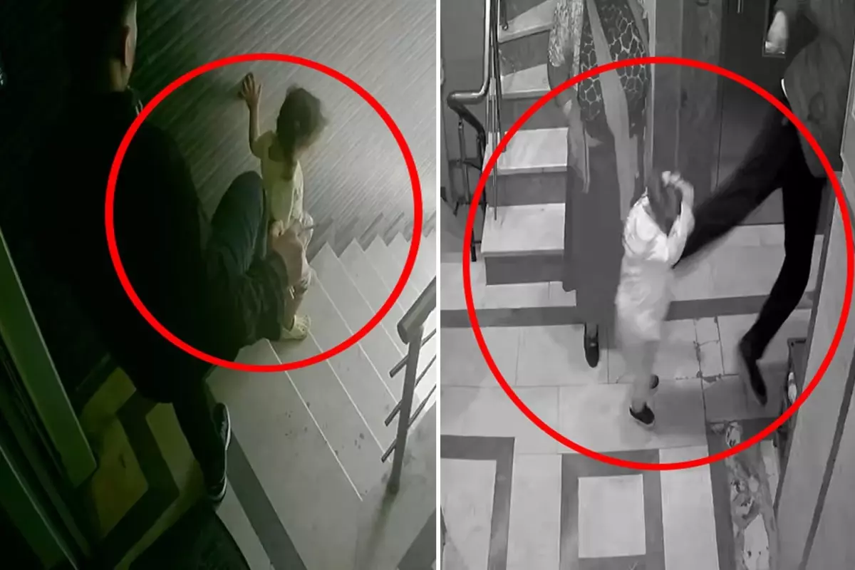 Kızına tekme atıp merdivenden yuvarlayan acımasız babanın ilk ifadesi