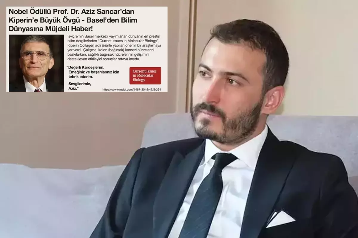 Kolon kanserine ilişkin araştırma, Prof. Dr. Aziz Sancar'dan tebrik aldı