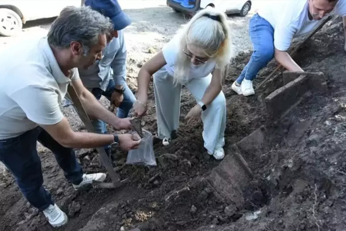 Ordu'da yol çalışmasında Roma-Bizans dönemine ait mezar kalıntısı bulundu