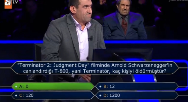 'Terminator 2: Judgment Day' filminde Arnold Schwarzenegger'in canlandırdığı T-800, yani Terminatör, kaç kişiyi öldürmüştür?