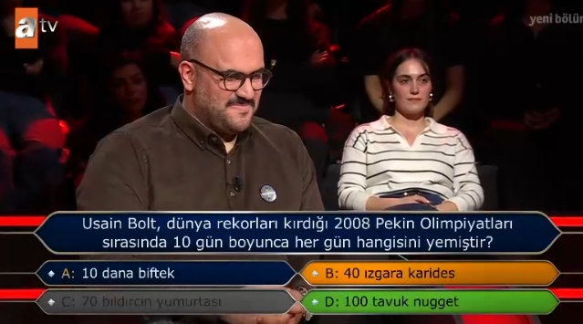 Usain Bolt, 2008 Pekin Olimpiyatları'nda ne yemiştir?