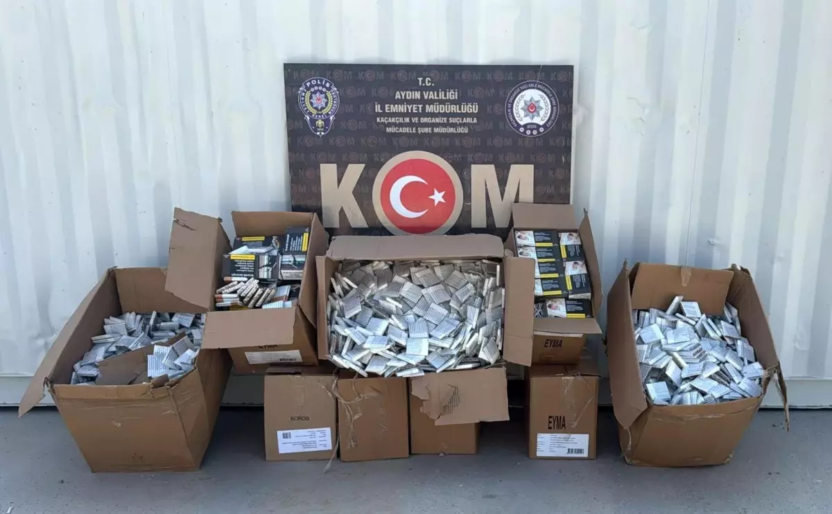 Aydın'da 101 Bin Doldurulmuş Makaron Ele Geçirildi