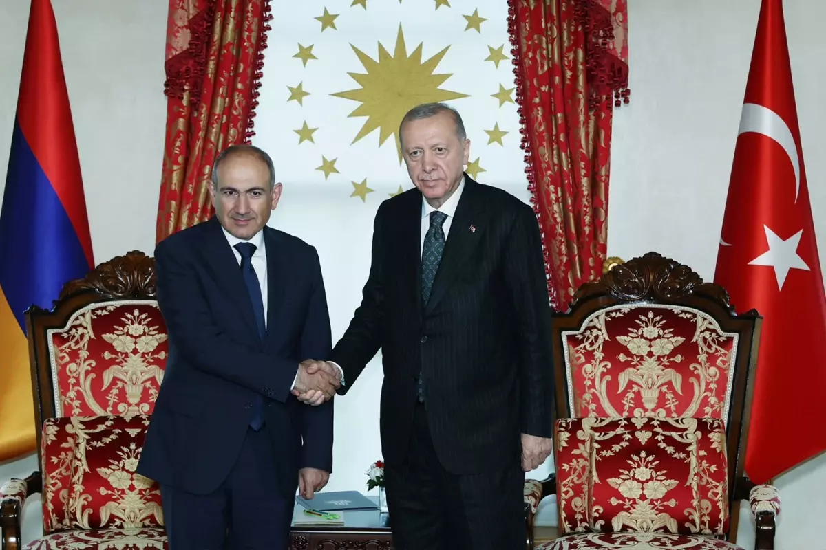 Cumhurbaşkanı Erdoğan, Ermenistan Başbakanı Paşinyan'ı kabul etti
