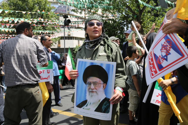 Iranians took to the streets after Friday prayers