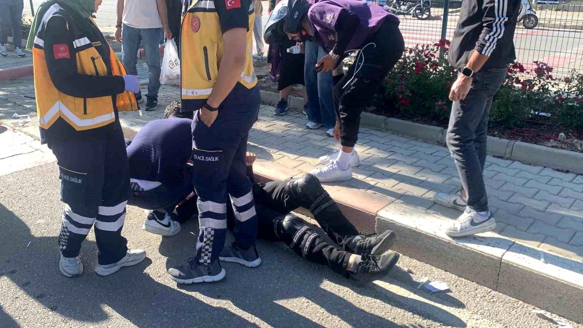 Karaman'da Motokurye Yaralandı