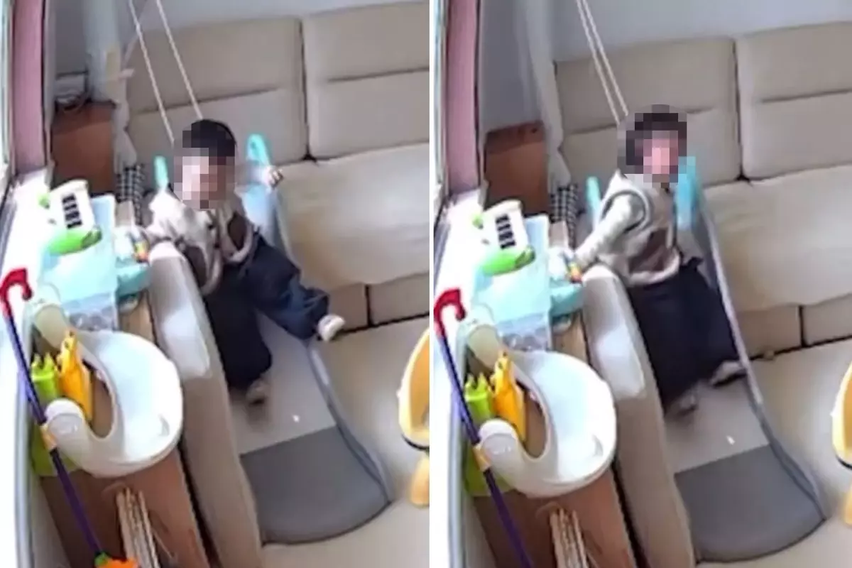 Perde ipi küçük çocuğu hayattan koparıyordu! Dehşet anları kamerada