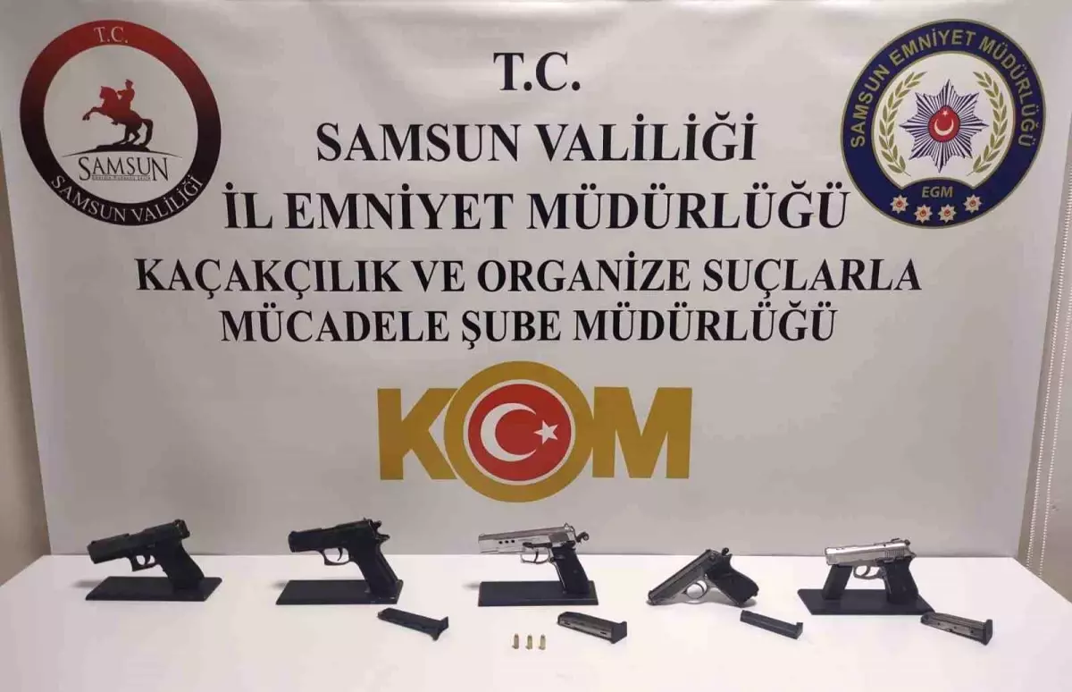 Samsun'da Ruhsatsız Tabancalara Yönelik Operasyon