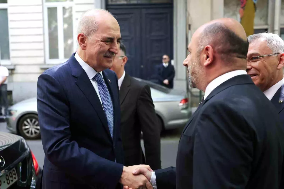 TBMM Başkanı Kurtulmuş, Belçika Diyanet Vakfı'nı ziyaret etti