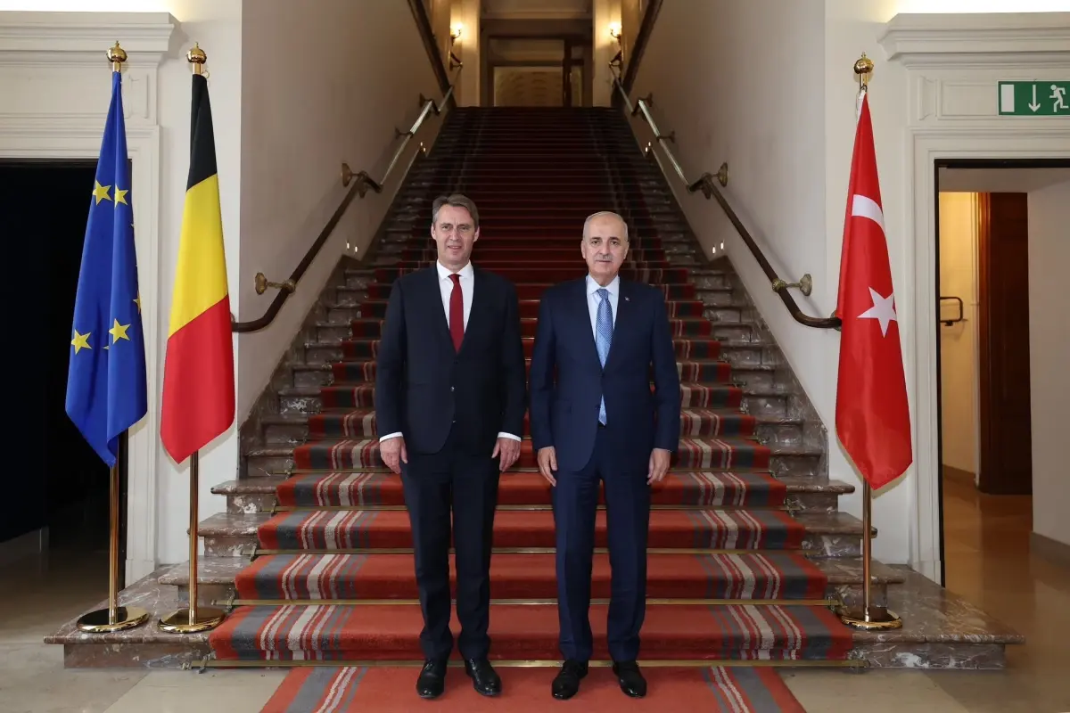 TBMM Başkanı Numan Kurtulmuş, Belçika Senato Başkanı ile Görüştü