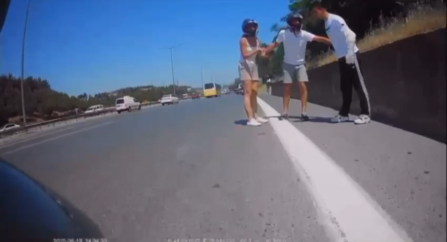 They experienced horror while trying to intervene in the arguing couple on the TEM