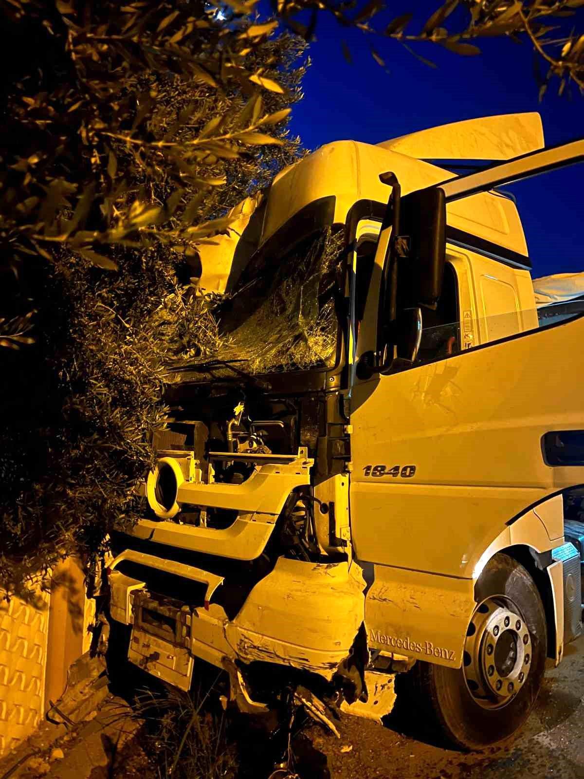 Mersin'de Kontrolden Çıkan Tır, Ortalığı Savaş Alanına Döndürdü