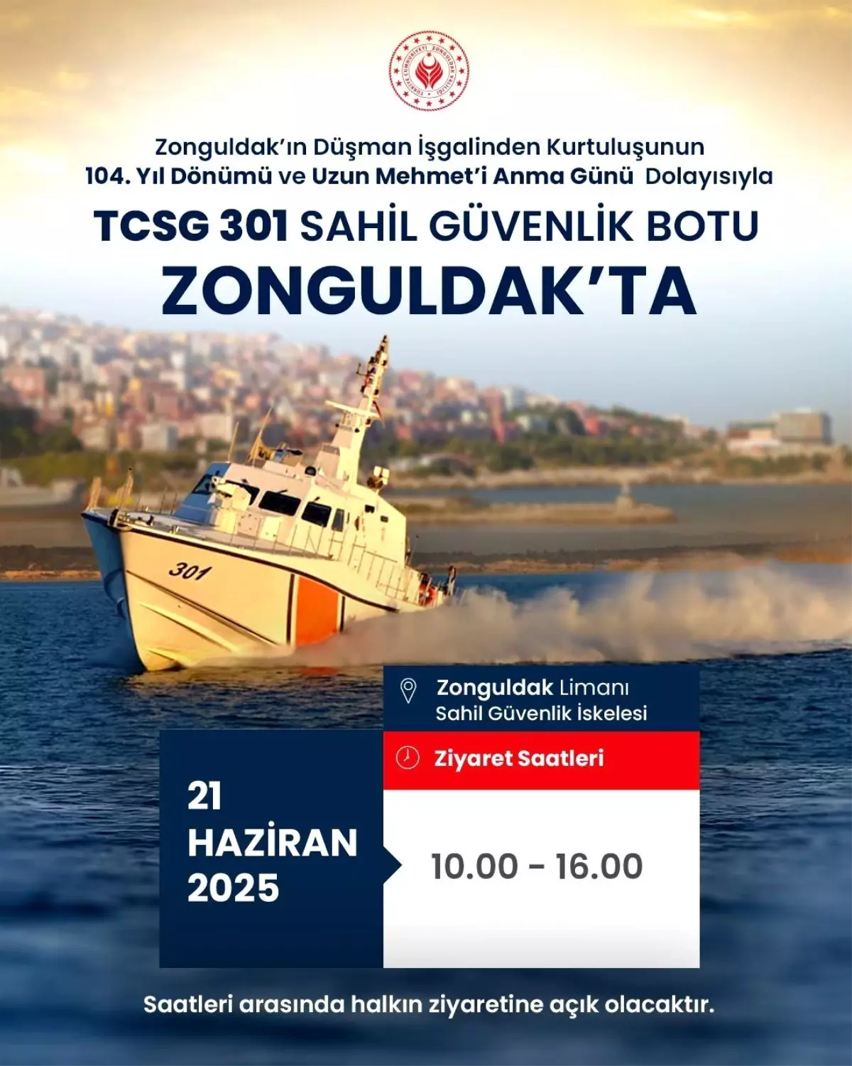 Zonguldak'ın Kurtuluşu İçin Deniz Unsurları Ziyarete Açılıyor