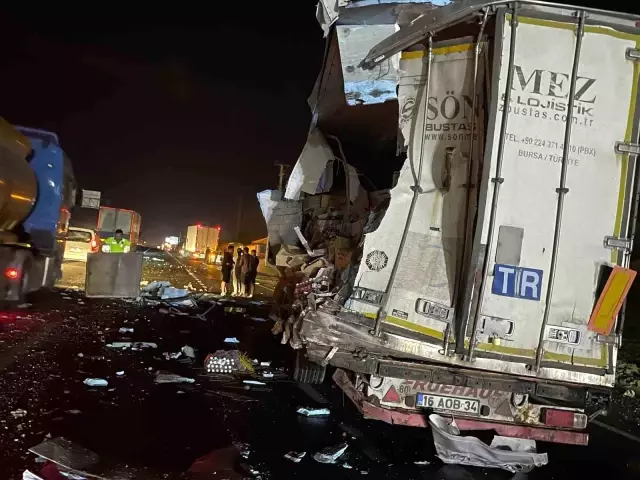 The passenger bus collided with the truck from behind
