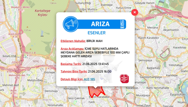 İstanbul ESENLER su kesintisi! 21-22 Haziran İSKİ Esenler su kesintisi ne zaman bitecek, sular ne zaman gelecek?
