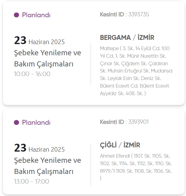 İzmir GEDİZ elektrik kesintisi! 21 Haziran İzmir'de elektrik kesintisi ne zaman bitecek, elektrikler ne zaman gelecek?