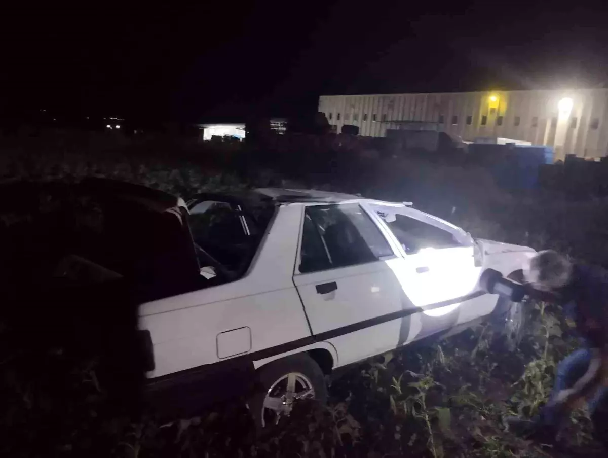 Tokat'ta Otomobilin Palete Çarpması Sonucu Kaza: 1 Yaralı