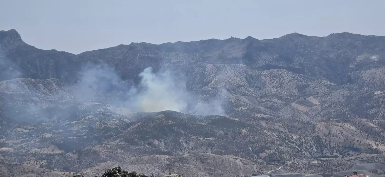 Cudi Dağı'nda Örtü Yangını Çıktı