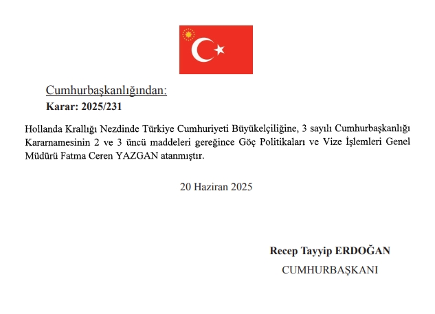 Yeni Hollanda Büyükelçisi Fatma Ceren Yazgan kimdir? Fatma Ceren Yazgan hayatı ve biyografisi!