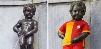 Belçika'nın ünlü Manneken Pis heykeli Galatasaray forması giyecek