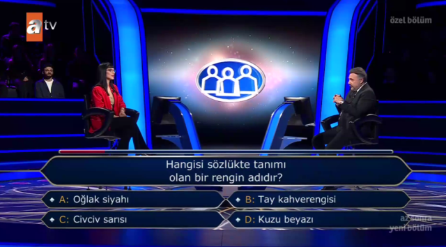 Hangisi sözlükte tanımı olan bir rengin adıdır?
